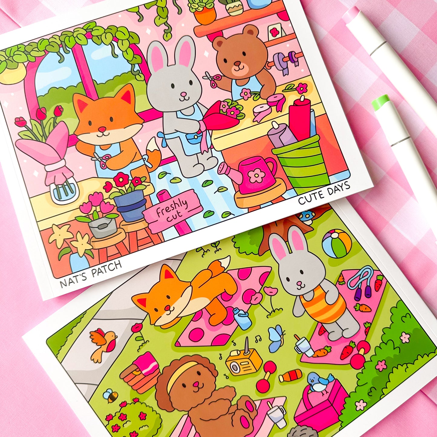 Cute Days Coloring Book