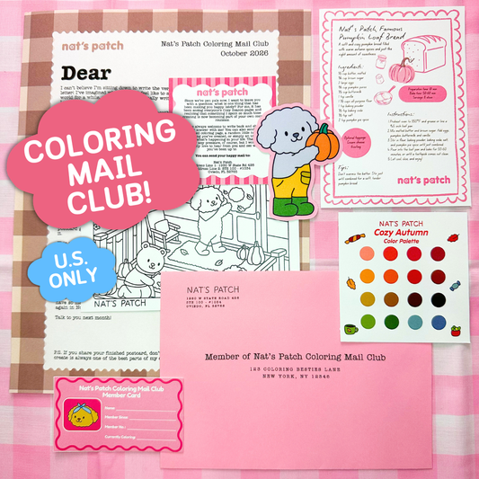 Nat's Patch Coloring Mail Club (U.S. Only)
