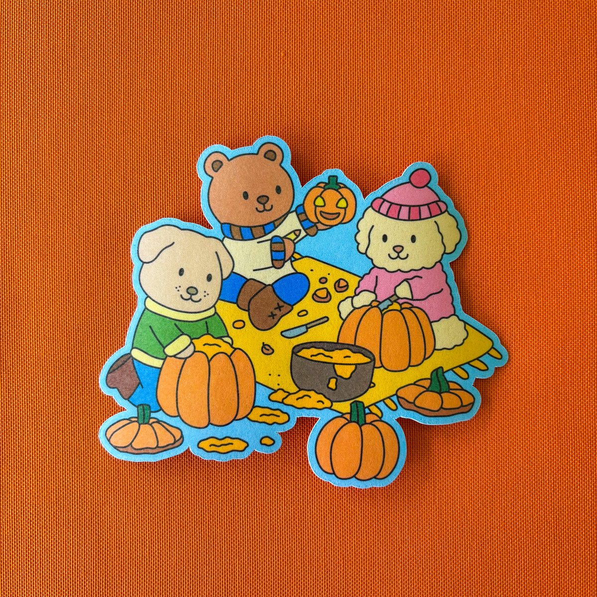 Pumpkin Carving - Autumn Sticker