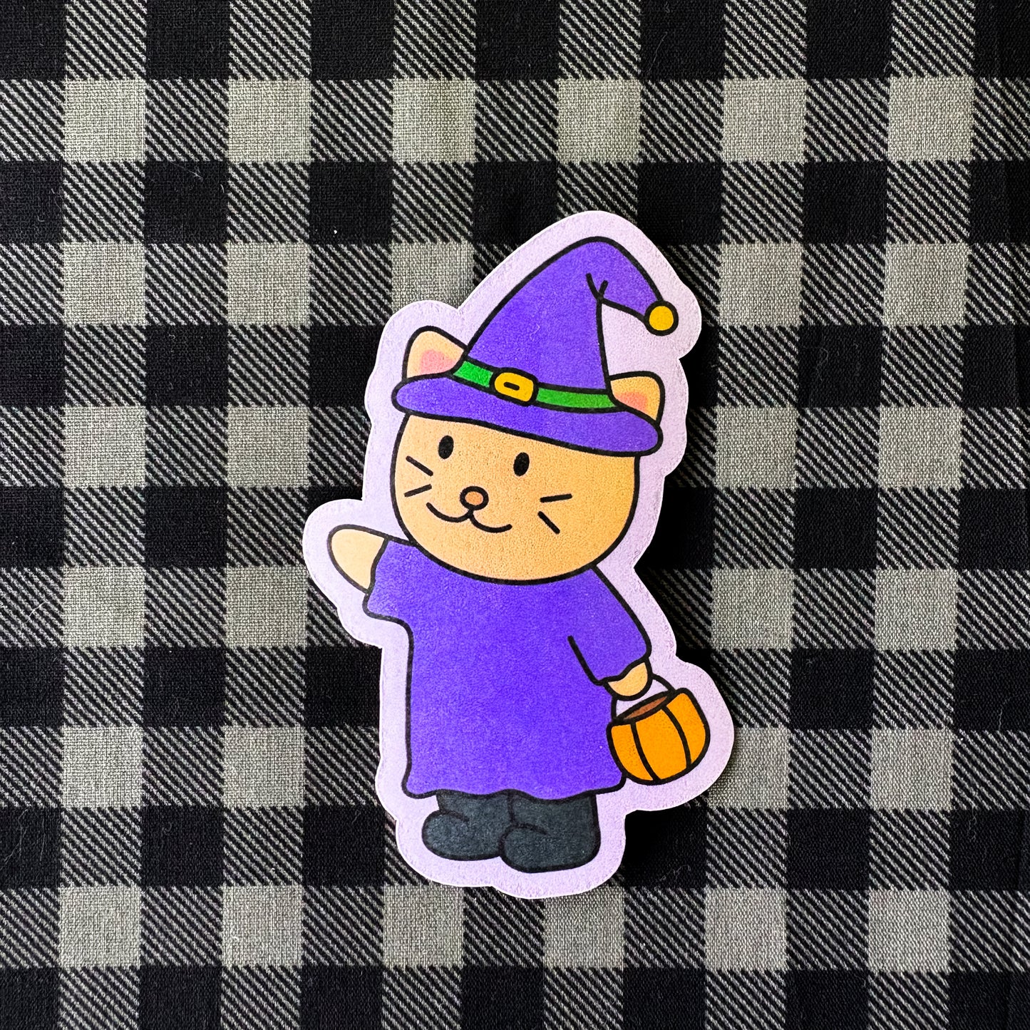 Witchy Kitty - Halloween Sticker
