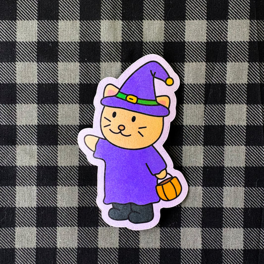 Witchy Kitty - Halloween Sticker