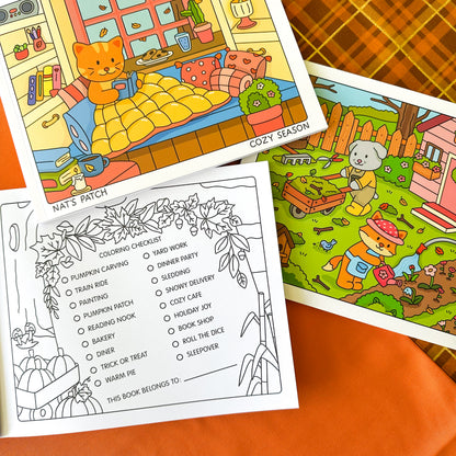 Cozy Season Coloring Book