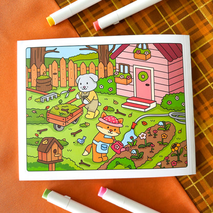 Cozy Season Coloring Book