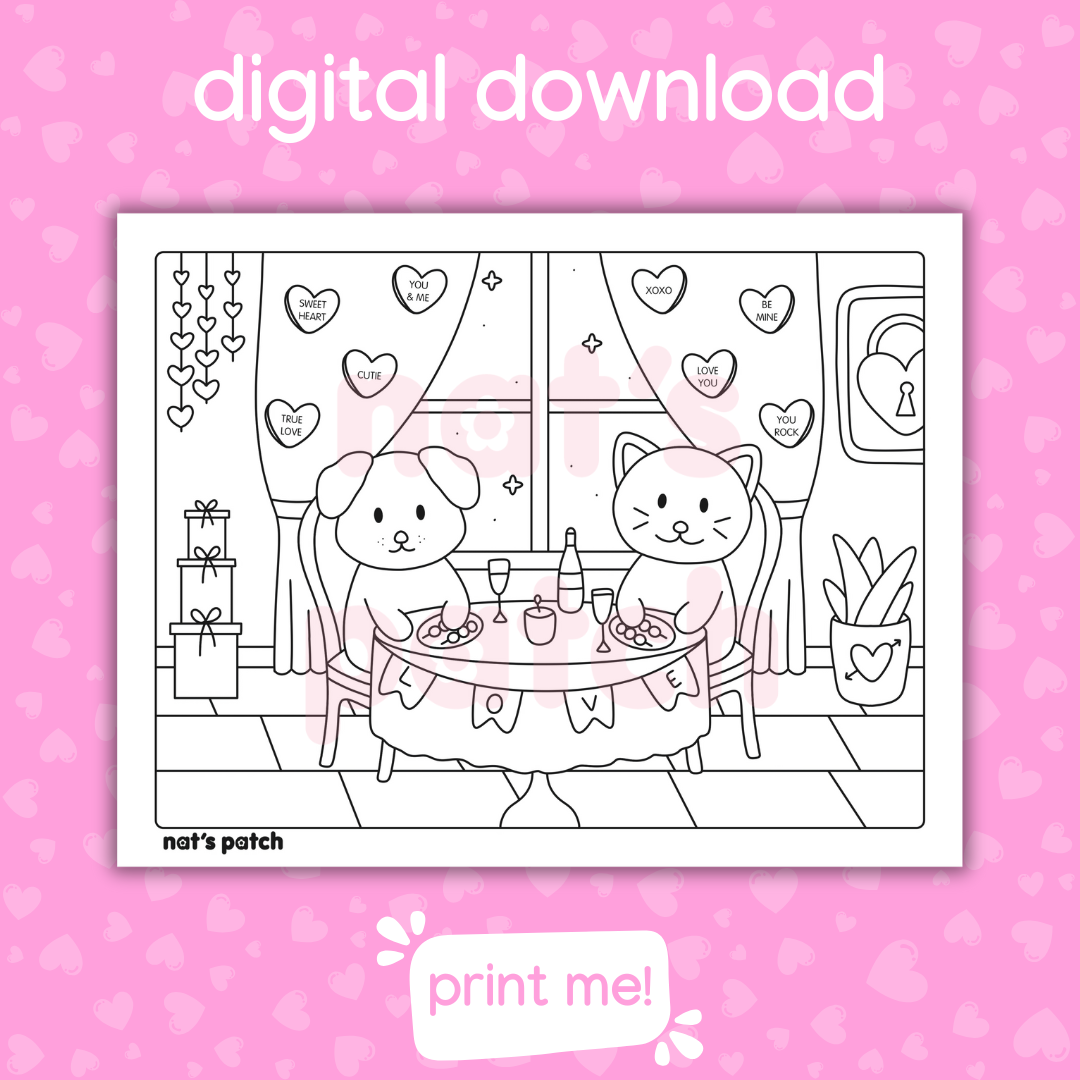 Valentine's Day Dinner Digital Download